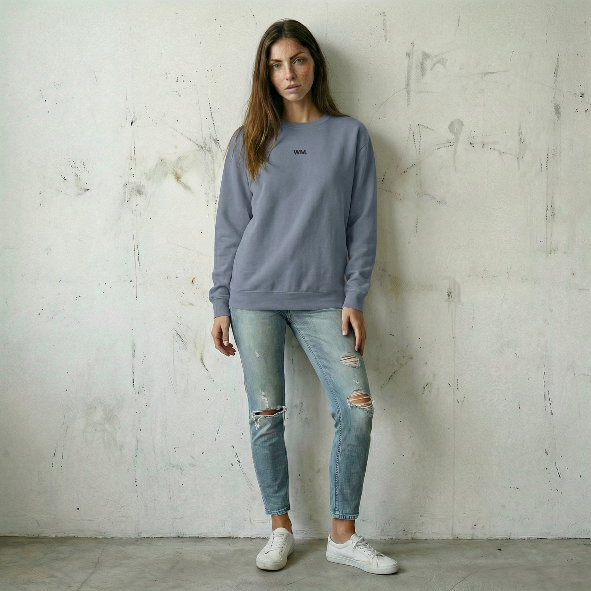 Unisex garment-dyed sweatshirt